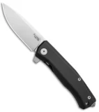 LionSteel Myto Frame Lock M390 Steel Black Aluminum (3.3" Satin)