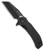 Hardcore Hardware MILSPEC Frame Lock Knife Wharncliffe (3.75" Black) MILF-04