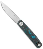 Real Steel Hel Compact Gslip Slip Joint Knife Arctic Fat Carbon (3.0" Satin)