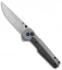 Kansept Knives EDC Tac Titanium + Shred Carbon Fiber Inlay (3.1" Damascus)