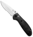 Benchmade Mini Griptilian AXIS Lock Knife Black (2.91" Satin Serr) 556S-S30V