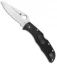 Spyderco Endela Thin Blue Line Knife Black FRN (3.4" Serr Satin) C243FPSBKBL