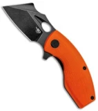 Bestech Knives Lizard Flipper Knife Orange G10 (2.6" Black Stonewash)