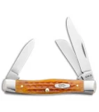 Case Medium Stockman Knife 2.55" Harvest Orange Corn Job Jigged Bone (63032 SS)