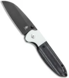 Kizer Conaway Deviant Liner Lock Knife White G-10 / Black Micarta (3" Black)