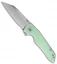 Bestech Knives Barracuda Liner Lock Knife Jade G-10 (3.5" SW) BTKG15D1