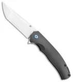 Kansept Knives Agent Tanto Frame Lock Knife Black Ano Ti (3.75" Satin) K1004T3