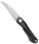 Bestech Knives Ivy Frame Lock Front Flipper Black Ti (3" Satin)
