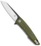 QSP Phoenix Liner Lock Knife OD Green G-10 (3.75" Two-Tone)