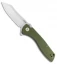 CJRB Kicker Recoil-Lock Knife Green G-10 (3.5" Stonewash) J1915-GN