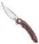 Bestech Knives Irida Liner Lock Knife Red G-10/CF (3.75" Satin) BG25E