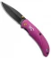 Browning Prism 3 Liner Lock Knife Purple Aluminum (2.4" Black)