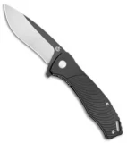 QSP Raven Liner Lock Knife Black G-10 (3.37" Two Tone)