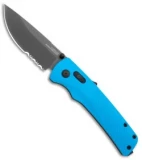 SOG Flash AT-XR Lock Knife Civic Cyan GRN (3.45" Dark Gray Serr)