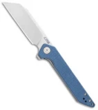 CJRB Cutlery Rampart Liner Lock Knife Gray G-10 (3.5" Stonewash)