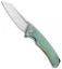 Bestech Knives Texel Liner Lock Knife Jade G-10 (3.25" Gray/Satin) BG21B-2