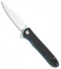 Artisan Cutlery Small Shark Liner Lock Knife Black G-10 (3" Stonewash)