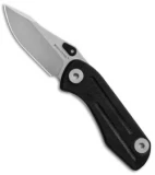 Real Steel Precision Frame Lock Folding Knife Black (2.88" Stonewash) 3001