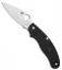 Spyderco UK Pen Knife Slip Joint Black FRN (2.9" Satin CTS-BD1) C94PBK