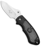 V Nives Stout Liner Lock Knife Black Aluminum/Rubber (2.5" Satin)