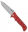 Bubba Blade Sculpin Tanto Liner Lock Knife Red G-10 (3.75" Satin)