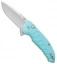 Hogue X1 Microflip Flipper Knife Matte Aquamarine (2.6" Stonewash) 24173