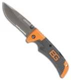 Gerber Bear Grylls Scout Lockback Knife (3.63" Gray Serr) 31-000754