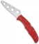 Spyderco Endura 4 Trainer Knife Red FRN (3.56" Dull) C10TR