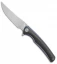WE Knife Co. 704CF-B Liner Lock Knife Carbon Fiber/Blue Ti (3.6" Hand Rubbed)