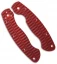 Spyderco Military Custom G-10 Replacement Scales by Allen Putman (Ruby Red)