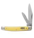 Schrade Old Timer Middleman Jack Knife 3.25" Yellow Delrin 33OTY