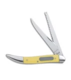 Case Fishing Knife 4.25" Yellow Delrin (320094F SS) 0120