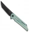 Jake Hoback Knives Kwaiback MK6 Frame Lock Knife Jade G-10 (3.75" Black)