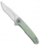 CIVIVI Mini Sandbar Liner Lock Knife Natural Jade G-10 (2.9" Satin ) C20011-2