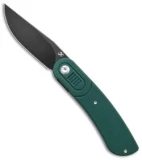 Kansept Knives Lundquist Reverie Liner Lock Knife Green G-10 (3" Black)