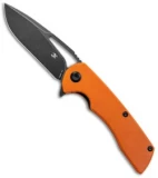 Kansept Knives Kryo Liner Lock Knife Orange G-10 (3.6" Black SW) T1001B4