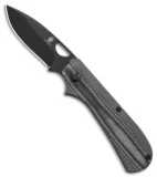 Kizer Vagnino Zipslip Slip Joint Knife Black Micarta (2.8" Black)
