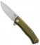 LionSteel Myto Frame Lock M390 Steel Knife Green Aluminum  (3.3" Satin)