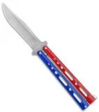 Bear & Son Butterfly Red White Blue (4" Stonewash)