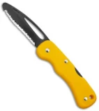 Mac Coltellerie 697 Rescue 2 Yellow Folding Knife (3.25" Serrated)