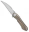 Bestech Knives Ivy Frame Lock Flipper Bronze Ti (3" Satin) BHQ Exclusive