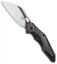 Bestech Knives Nogard Black  Frame Lock Titanium/Red Marble CF (3.3" Two Tone)