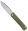 Medford Gentleman Air Jack Slip Joint Knife OD Green G-10 (3.1" Satin)