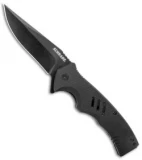 Schrade Sentiment Flipper Liner Lock Knife Black G-10 (3.8" Black AUS-8)