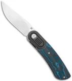 Kansept Knives Lunquist Reverie Frame Lock Knife Black/Blue CF (3" Stonewash)