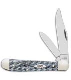 Case Copperhead Pocket Knife 3.875" Black and White Carbon Fiber 38930