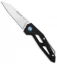 MKM Edge Slip Joint Knife Black Aluminum (2.9" Satin)