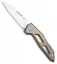 MKM Edge Slip Joint Knife Bronze Titanium (2.9" Satin)