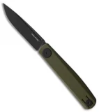 Real Steel Hel Compact Gslip Slip Joint Knife Green G-10 (3.0" Black)