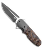 Bestech Knives Clark Freefall Liner Lock Knife Orange / Black (2.8" Two-Tone)